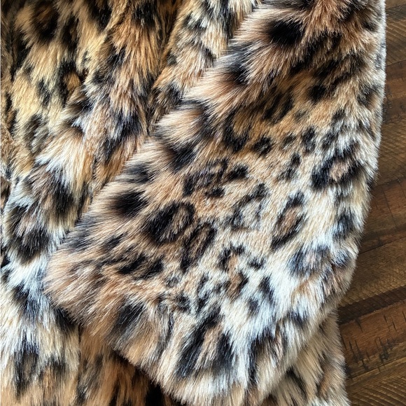 Spirit Hoods Leopard Print Faux Fur Coat hooded with ears SOLD OUT Sz Medium - Picture 11 of 15